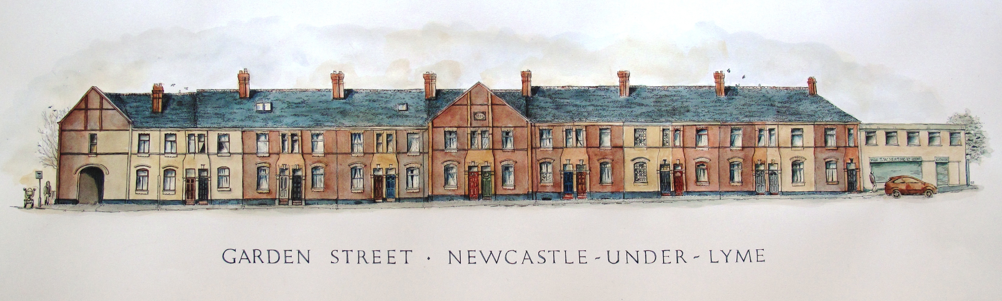 Garden Street, East facing elevation 