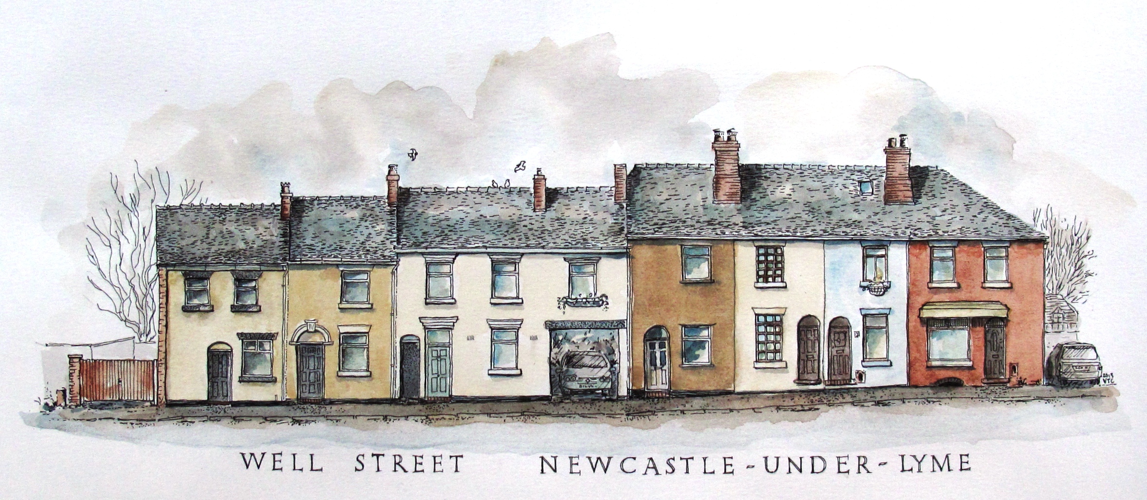 Well Street - the older north facing side