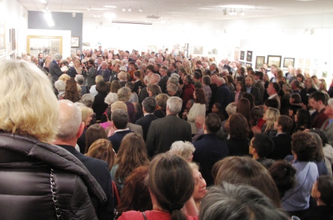 A great turn out for a fantastic show! Mall Galleries RBA 2014 Exhibition