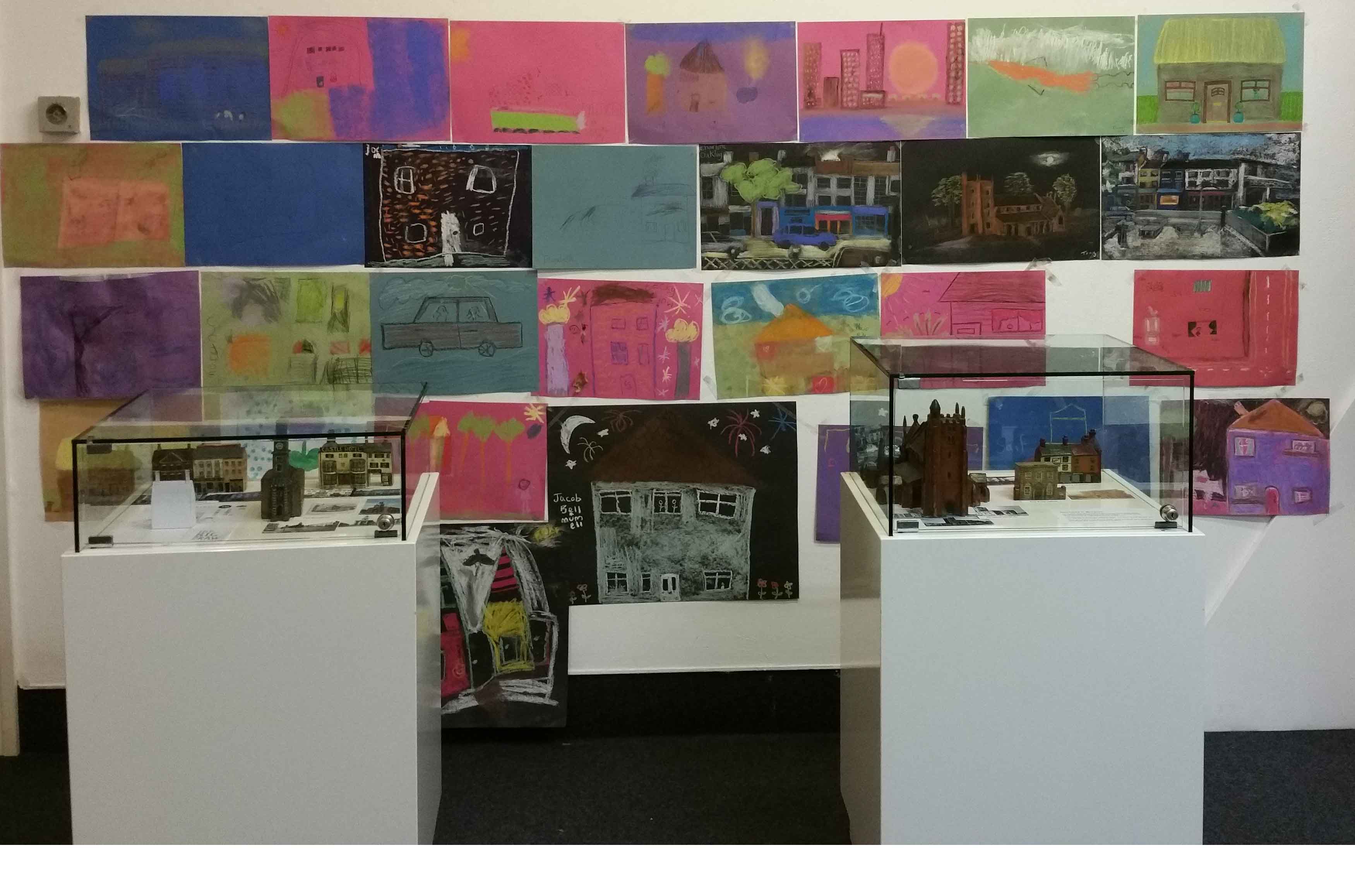 kids drawings at borough Museum and gallery