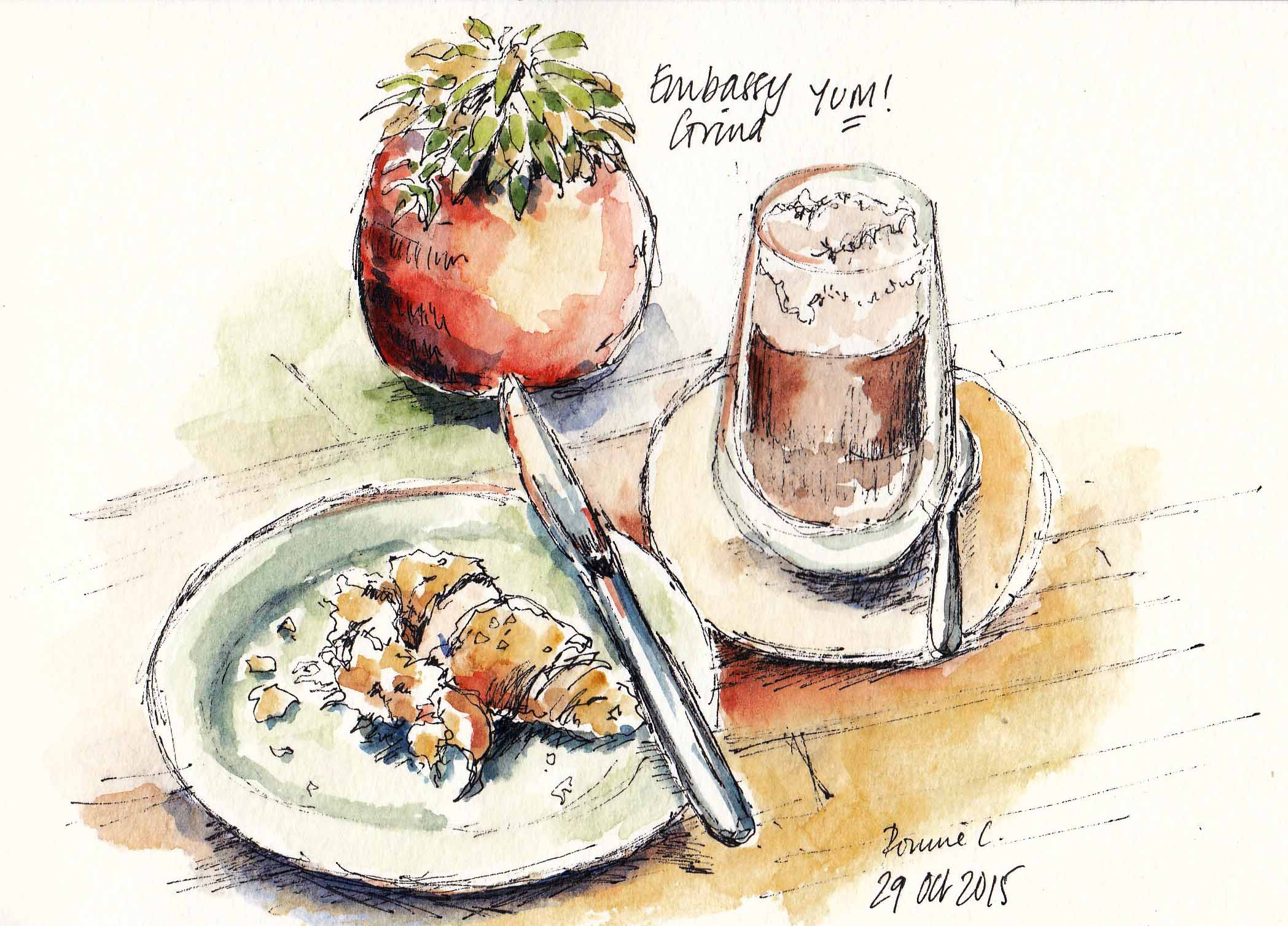 As any grad student of #SketchBookSkul knows, all mornings spent drawing is followed by a pick me up sketch