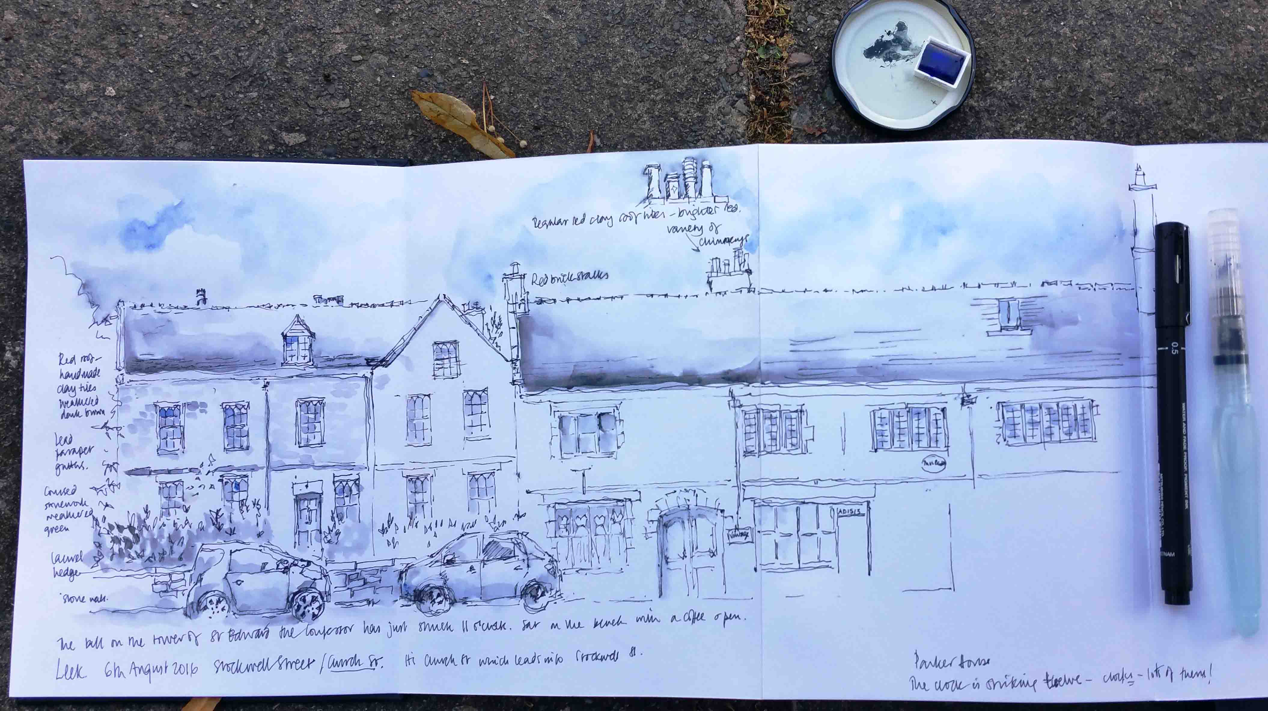 urban sketch leek