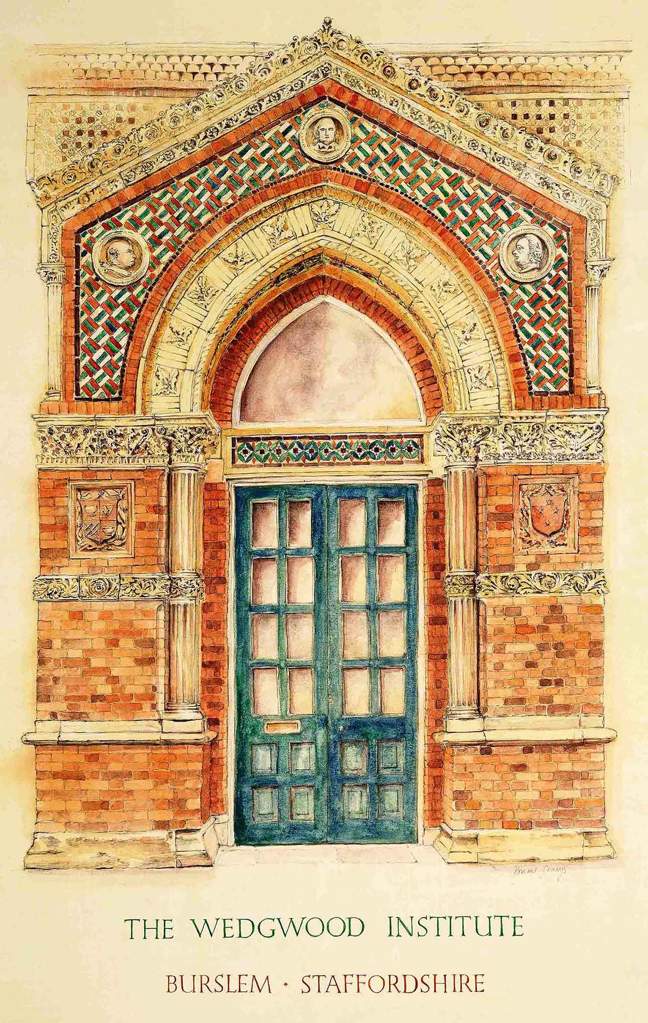 drawing of wedgwood door