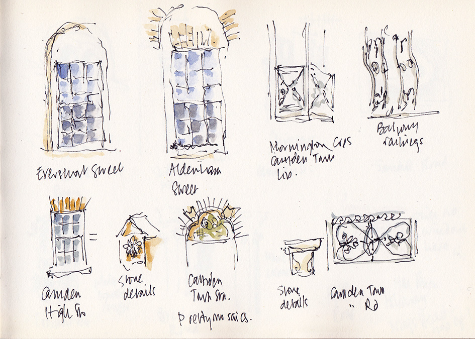 sketches from the bus stop