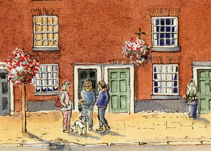 Eccleshall artists on the high street