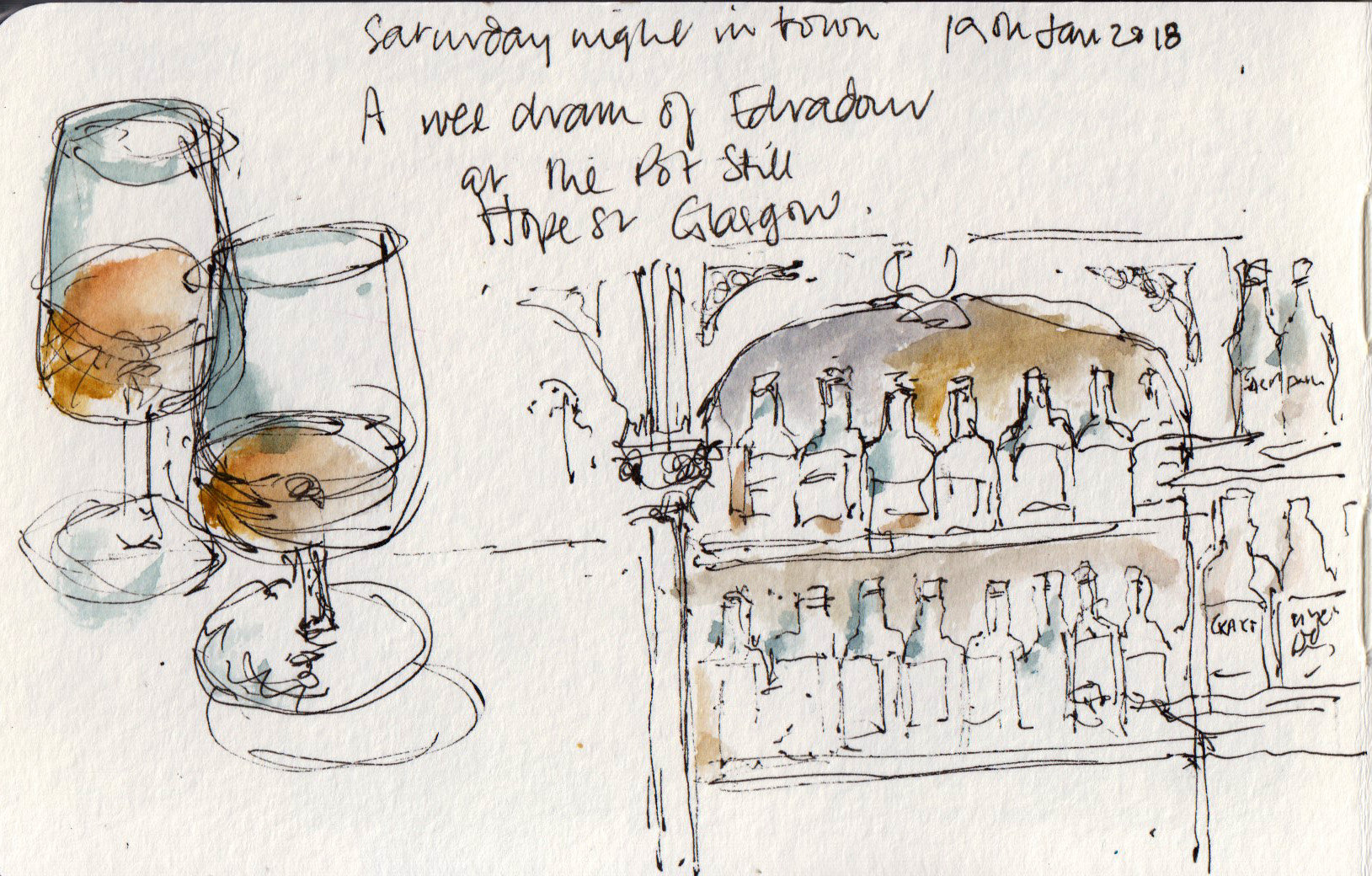Wee Dram of Edradour Pot Still Glasgow ronnie cruwys