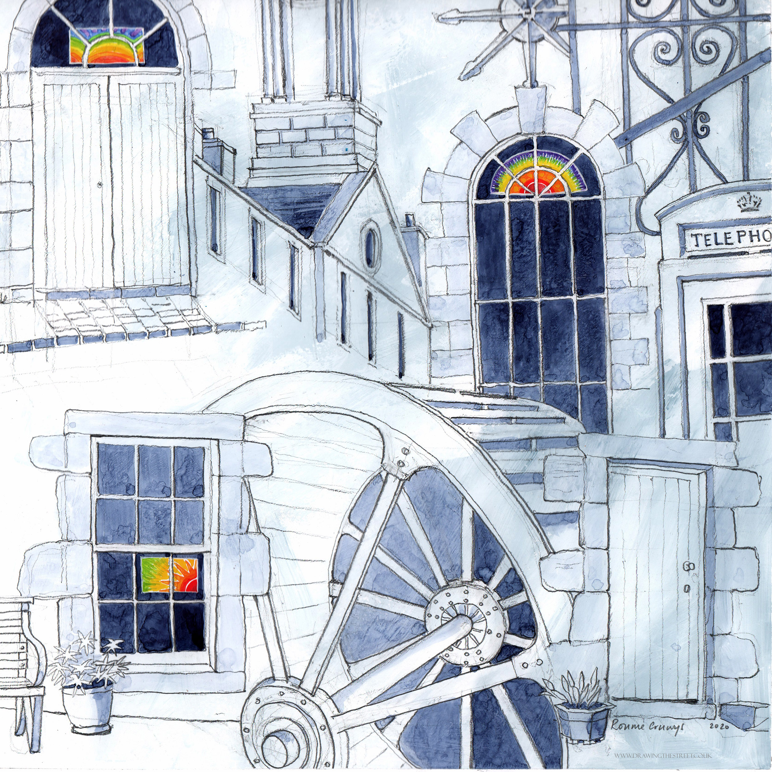 lanark under lockdown artwork by ronnie cruwys